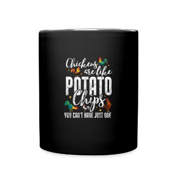 Chicken - Full Colour Mug - black - Front