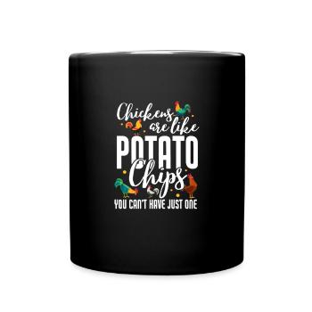 Chicken Farm Poultry Rooster Chickens Gift - Full Colour Mug - black - Front