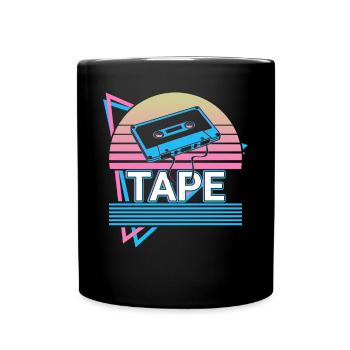Cassette Tape Retro Gift - Full Colour Mug - black - Front