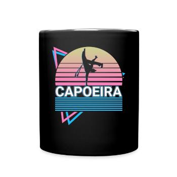 Capoeira Arts Martiaux Brésiliens Rétro Cadeau - Mug uni - noir - Devant