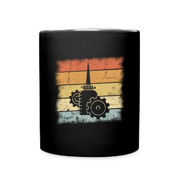 Maschinist - Tasse einfarbig - Schwarz - Vorne