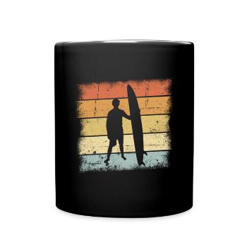 Surfing Vintage - Full Colour Mug - black - Front