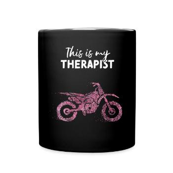Motorcycle Motorcycling Therapist Bike - Full Colour Mug - black - Front