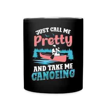 Canoë Canoë Fille Appelez-moi - Mug uni - noir - Devant