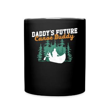Canoe Canoeing Father Dad Son - Tasse einfarbig - Schwarz - Vorne