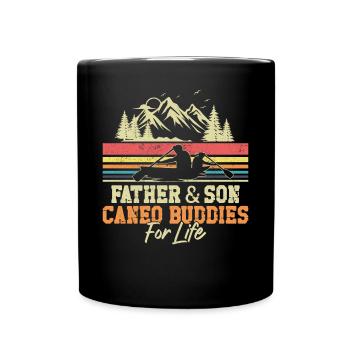Canoe Canoeing Son Father Father & - Tasse einfarbig - Schwarz - Vorne