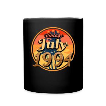 1994 Juli Geschenkidee - Tasse einfarbig - Schwarz - Vorne
