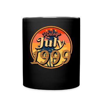 Geburtsmonat Juli 1999 - Tasse einfarbig - Schwarz - Vorne