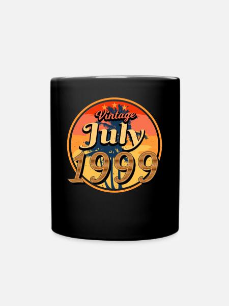 Geburtsmonat Juli 1999 - Tasse einfarbig - Schwarz