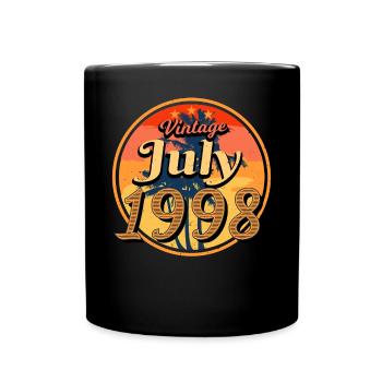 Mois de naissance Juillet 1998 - Mug uni - noir - Devant