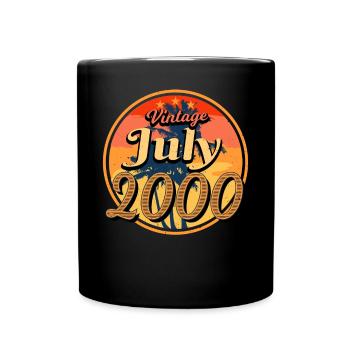 Mois de naissance Juillet 2000 - Mug uni - noir - Devant