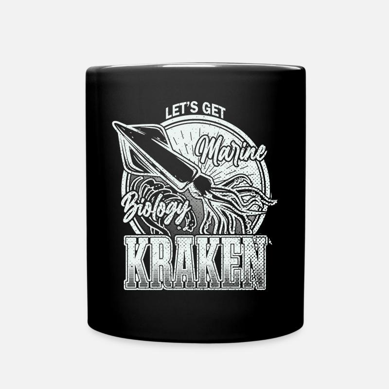 Obtenons Kraken Funny Squid Marine Biologist Sea - Mug uni - noir