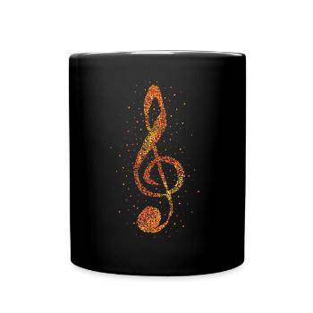 Partition clé Musicien Choir Musikverein - Mug uni - noir - Devant