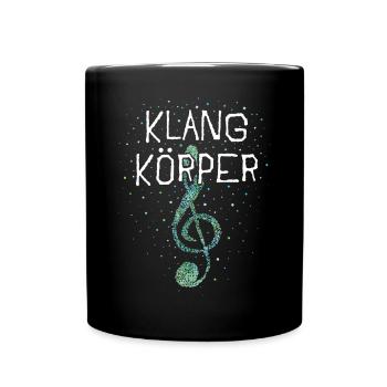 Klangkörper Sänger Sängerin Sopran Chor - Tasse einfarbig - Schwarz - Vorne
