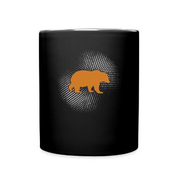 Ours - Mug uni - noir - Devant