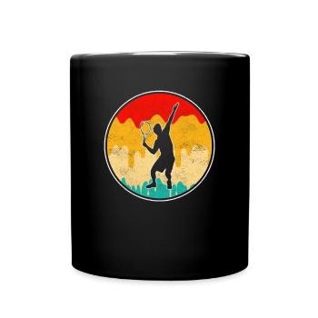 Tennis Rétro - Mug uni - noir - Devant