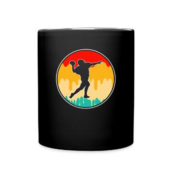 Football Retro - Full Colour Mug - black - Front