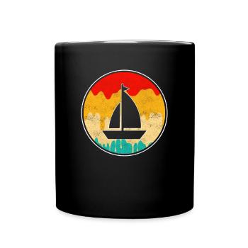 Voile Rétro - Mug uni - noir - Devant