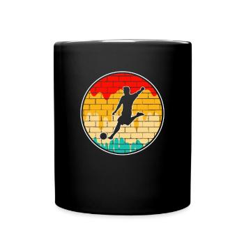Football Rétro - Mug uni - noir - Devant