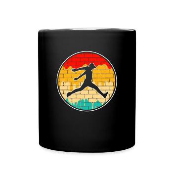 Parkour Retro - Full Colour Mug - black - Front