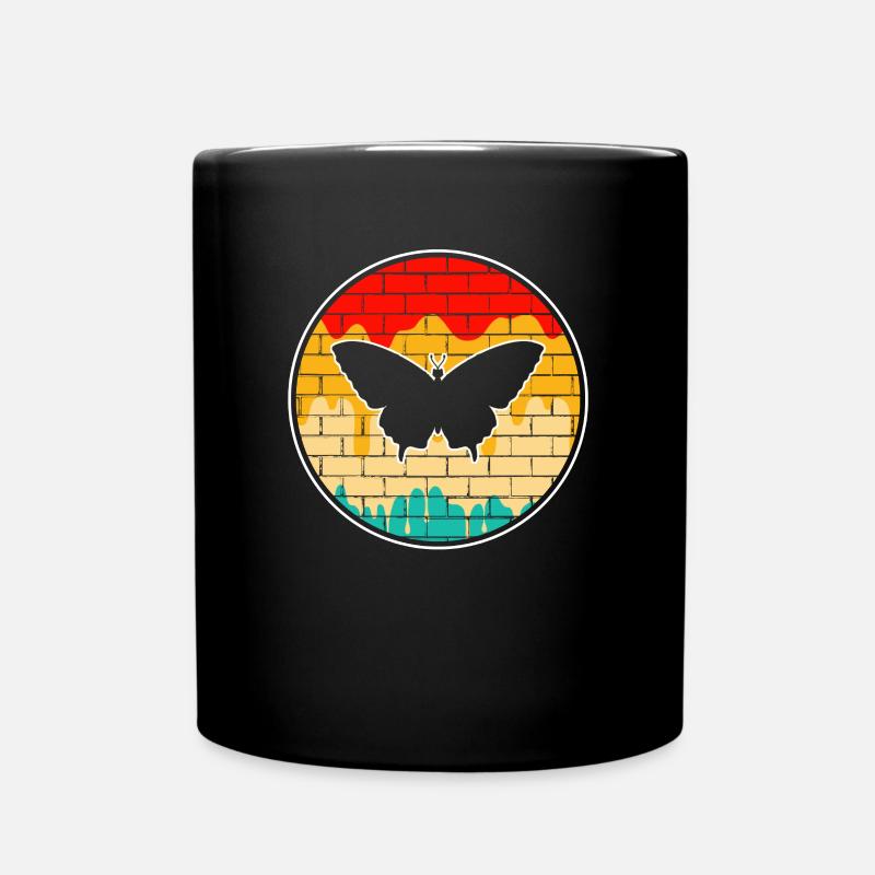 Papillon Rétro - Mug uni - noir