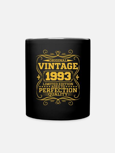 Vintage 1993 Original Limited Edition - Tasse einfarbig - Schwarz