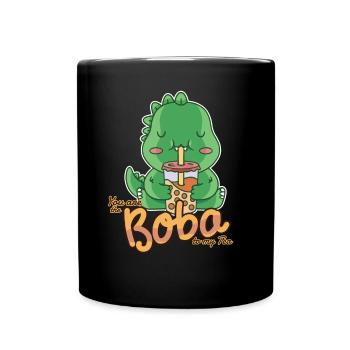 Du bist der Boba zu meinem Tee - Kawaii Bubble Tea - Tasse einfarbig - Schwarz - Vorne