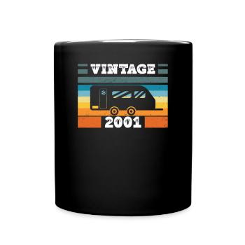 Camping Car Camping Born in 2001 Birthday - Full Colour Mug - black - Front