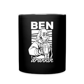 Ben Drankin Funny Beer Drinking Beer 4th Of July - Tasse einfarbig - Schwarz - Vorne
