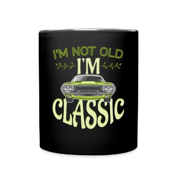 Not Old But Classic Vintage Cars - Full Colour Mug - black - Front