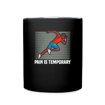 Running Marathon Runner Running - Full Colour Mug - black - Front