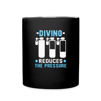 Instructeur de conception de plongée sous-marine Snorkeling - Mug uni - noir - Devant