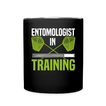 Entomologist In Training Bug Hunter Ladybug - Full Colour Mug - black - Front