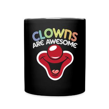 Les clowns sont géniaux cirque fête d’anniversaire comédie - Mug uni - noir - Devant