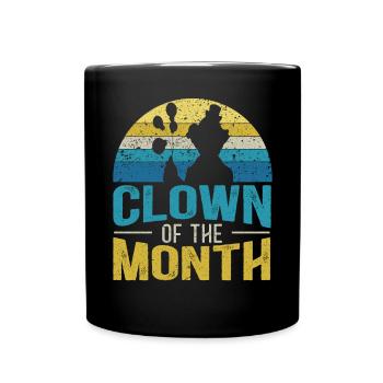 Clown du mois Circus Fête d’anniversaire Clown - Mug uni - noir - Devant