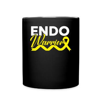 Endo Warrior Endometriose Bewusstseinskrankheit - Tasse einfarbig - Schwarz - Vorne