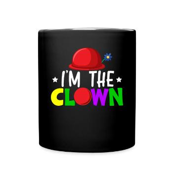 Je suis l’artiste de la fête d’anniversaire du cirque de clown - Mug uni - noir - Devant