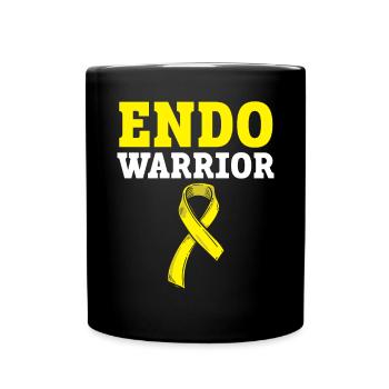 Endo Warrior Endometriose Bewusstseinskrankheit - Tasse einfarbig - Schwarz - Vorne