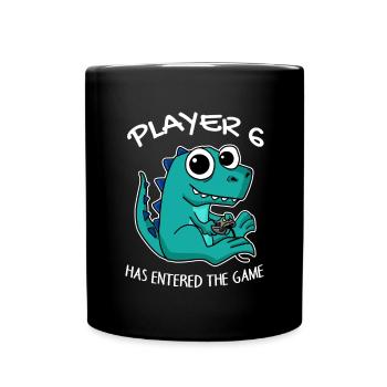 Player 6 has entered the game Baby - Full Colour Mug - black - Front