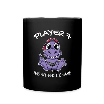 Player 7 has entered the game Baby - Full Colour Mug - black - Front
