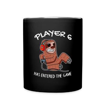 Player 6 has entered the game Baby - Full Colour Mug - black - Front