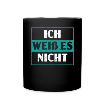 Ich Es Nicht German Deutschland Germany Flag - Full Colour Mug - black - Front