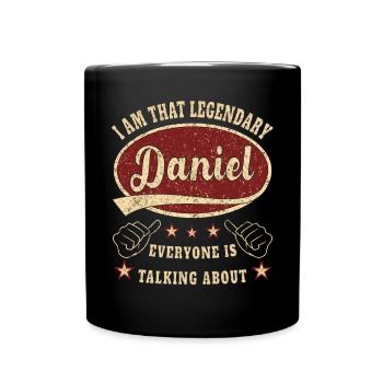 Daniel je suis ce légendaire Daniel - Mug uni - noir - Devant