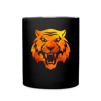 Just Tiger - Tasse einfarbig - Schwarz - Vorne