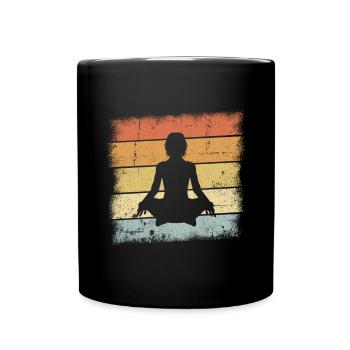 Yoga Namaste - Full Colour Mug - black - Front