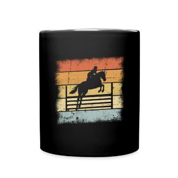 Conception de saut - Mug uni - noir - Devant