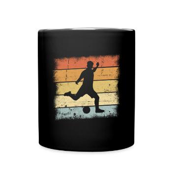 Football Rétro - Mug uni - noir - Devant