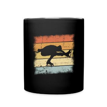Patinage artistique rétro - Mug uni - noir - Devant