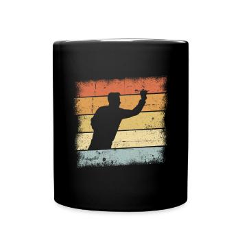 Dart Geschenk - Tasse einfarbig - Schwarz - Vorne