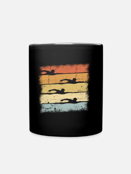 Natation - Mug uni - noir